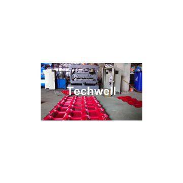 Steel Roof Metal Tile Roll Forming Machine With Touch Screen PLC Frequency Control System