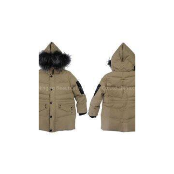 Children's Slim Fit Warm Kids Boys Girls Walking Padded Padding Jacket Waxed Organic Cotton Corduroy Jackets