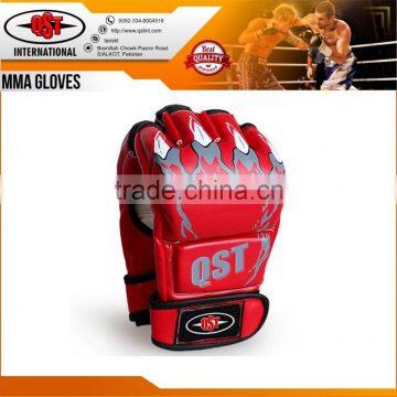 MMA Leather Boxing Gloves Sparring Kick Thai Gym Punching Bag Half Mitt photo-4