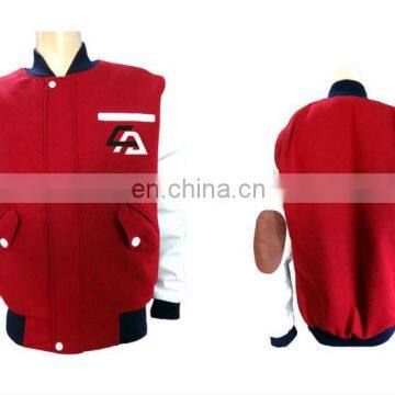 Uniseason custom nylon men varsity jackets/Custom Varsity Jackets With Different Designs