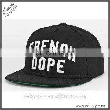 black 3D embroidery sports cap and fashion men's snapback caps popular around the world