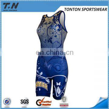 China Manufacture High Quality Sublimated Youth Wrestling Singlet photo-5