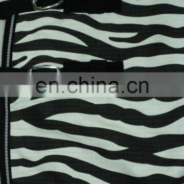 SUMMER ZEBRA PRINT HORSE RUGS WITH HOOD photo-3