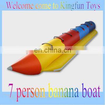 Inflatable water banana boat,inflatable water boat