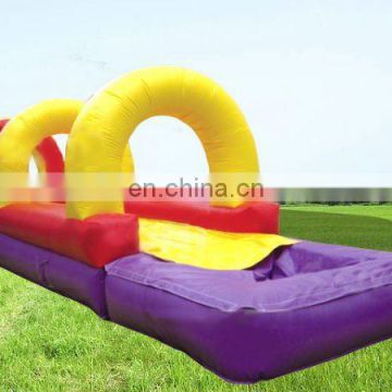 Line Inflatable Splash Slide