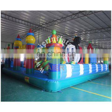 Custom design cartoon inflatable fun city