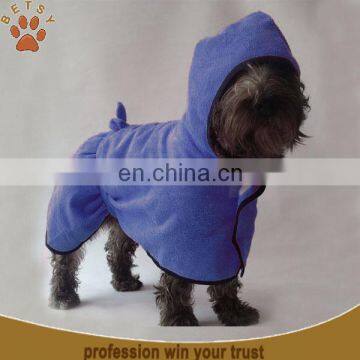 highly absorbent super pet bathrobe with hat coat drying