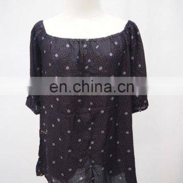 New fashion style rayon shirt for women.