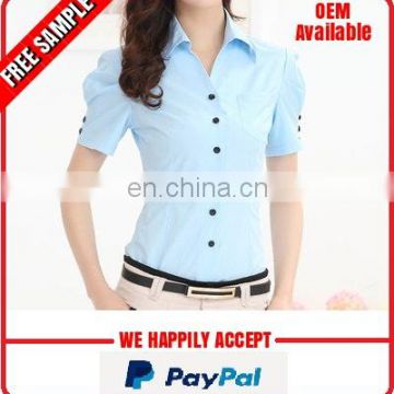 100% cotton women formal shirts manufacturer