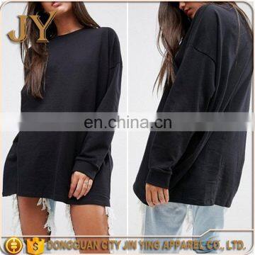 China Wholesale Oversized Lightweight Blank Crew Neck Sweatshirts with Dropped Shoulder