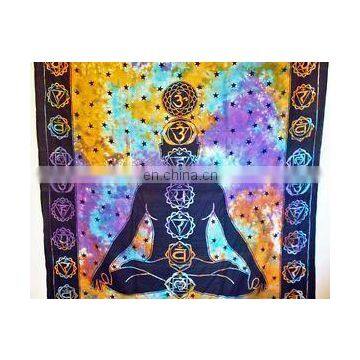 Cheap Price Vintage Wall Hanging Humans Body Charkra Yoga Mat Tapestry