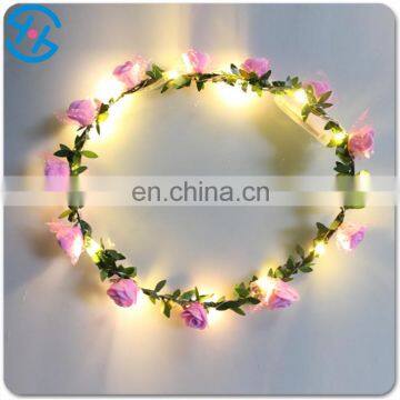 2017 Beautiful Lighted Plastic Flower Garland Grown photo-3