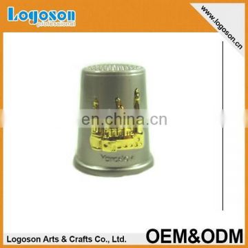 tourism market latest top quality custom design metal gift thimbles decorative