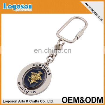 personalized metal rotation keychain with holder