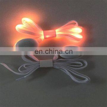 wholesale fancy nylon RGB led battery shoelaces
