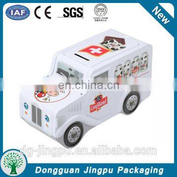 Wholesale Car shape personalized money box, metal piggy bank