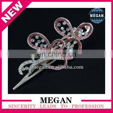 New Model Rhinestone Flower Hair Clips Crystal Hair Accessory for Women