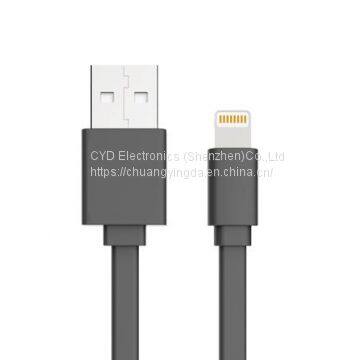 Flat USB Date Cable for iPhone 6 Plus, iPhone 5s with 1m Length, Apple Certified with MFI Mark