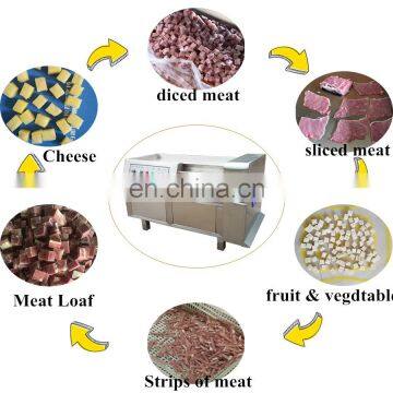 High Efficiency Automatic Frozen Goat Meat Cutting Machine Electric Meat Cutter Poultry Cube Dicer photo-3