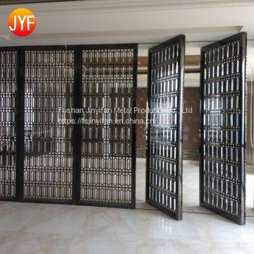 Modern interior design stainless steel room divider laser cut metal screen