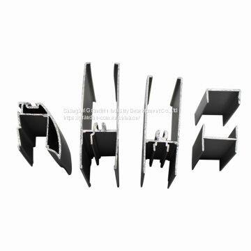 wardrobe sliding door aluminium profile vertical frame handle for 18 mm board FE system