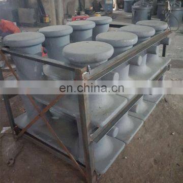 Marine Custom Cast Steel Double Mooring Bitt Mooring Bollard