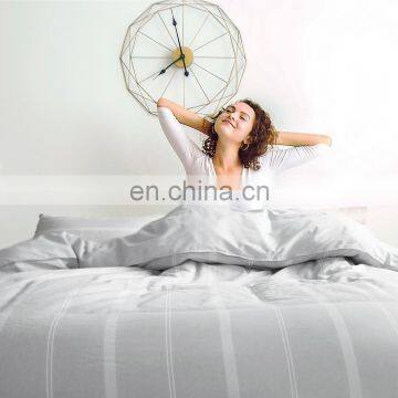 Fashion Comfortable Super King Anti-Wrinkle Cotton Linen Blended Super King Quilt Duvet Cover Set