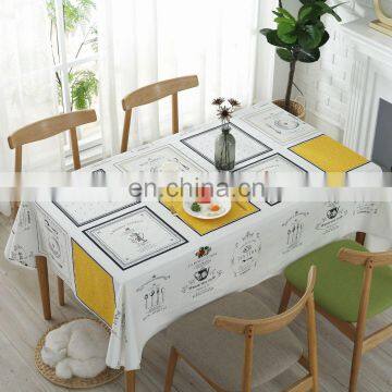 French Style Table Cloth Cotton Linen Tablecloth Napkin Vintage Cotton Table Cloth photo-4
