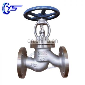 SS304 SS316 CF8M PN16 DN0 DN150 Manual Globe Valve For Acid