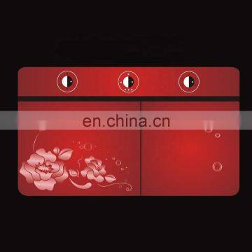 Customized Pattern Silk Screen Printing Tempered Glass Panel for Washing Machine