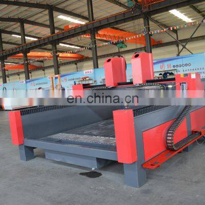 Beautifully Carved 1325 Heavy Stone Carving Machine Independent Double Head Automatic CNC Stone Tablet Marble Cutting Machine