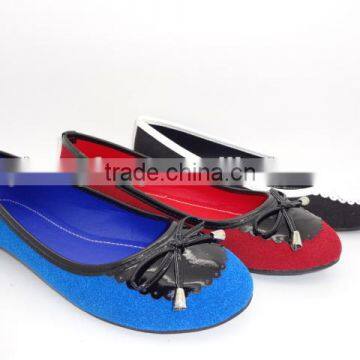 2016 new cheapest Fashion dance flat shoes wholesale foldable line dance shoes for woman