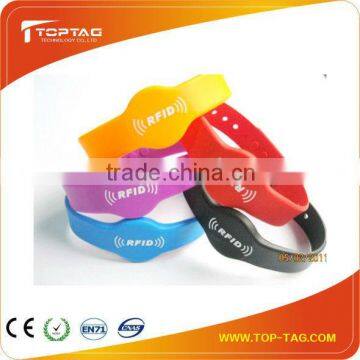 Custom Laser logo / logo printing Rfid Wristband for Events