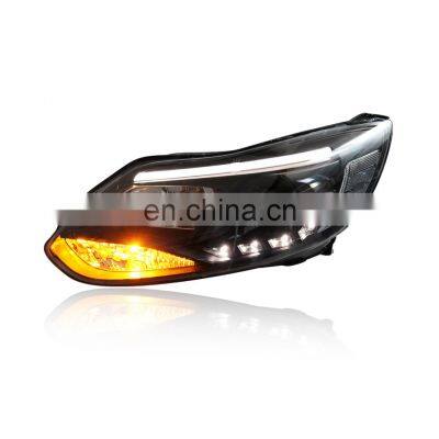 Projector Led For Ford Led Strip Head Light With Bi Xenon