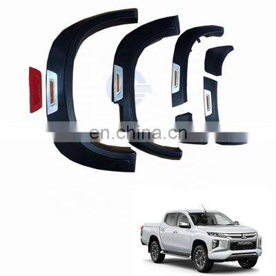 W/ led light Car Wheel Fender Flares Custom Wheel Arches For Triton L200 2019 up