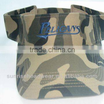 Custom Camo Sun Visor Hat