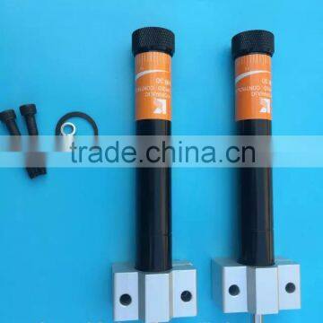 Self-compensating industrial shock absorber