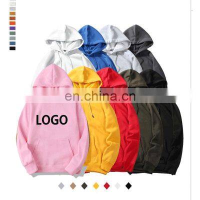 Custom wholesale unisex casual hooded sweater long sleeve jacket sports jogging pullover S-5XL Large size men's hooded sweater