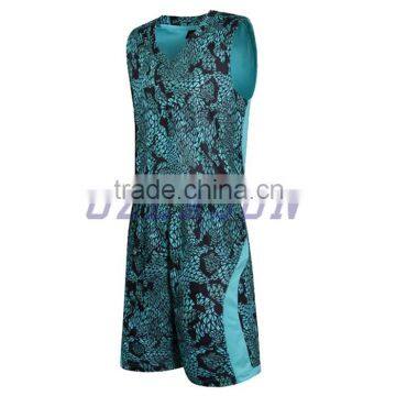 Hot Sale Latest Design Men's Camo Basketball Uniform Team Wear photo-3