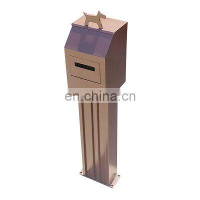 Introducing New Model Rectangle Steel Metal Outdoor Custom Dog Station Pet Waste Bin photo-3