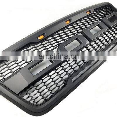 Front Bumper Grille Raptor Grille Front Racing Grille With LED Light for Ford F150 2004 2005 2006 2007 2008 ABS