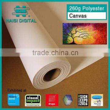 260gsm waterproof inkjet print polyester canvas roll for eco solvent                        
                                                Quality Choice