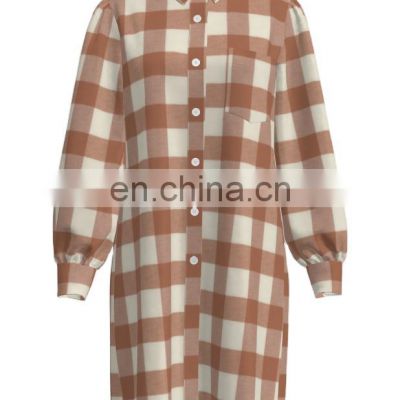 High Quality 100% cotton Yarn Dyed Flannel Check Design For Winter