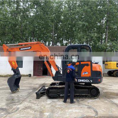 Doosan mini size excavators in stock , Doosan used DH60-7 excavator , DOOSAN machines