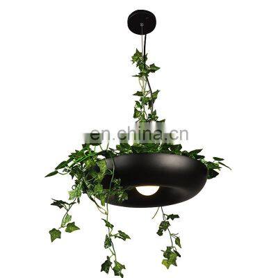 Modern Garden Flower Pot Hanging Lamp Nordic Dining Room Art Home Decor Pendant Lighting Plant Chandelier Lights