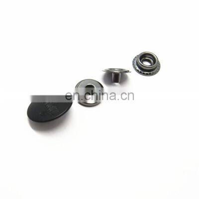 20mm Strong Matte Black Custom Logo Metal Snap Buttons photo-4
