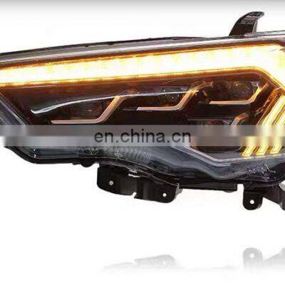 Modified to Full LED 4 Lens Headlamp Headlight Front Lamp With Dynamic for TOYOTA 4 RUNNER Head Lamp Head Light 2014-2021 photo-4