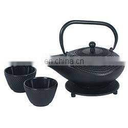 Chinese Traditional Tea Kettle Cast Iron Teapot With Strainer Trivet Cup Teapot Sets photo-3
