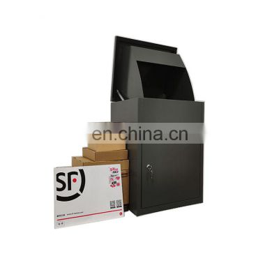 Outdoor Stainless Metal Post Home Packages Parcel Letter Mail Delivery Box