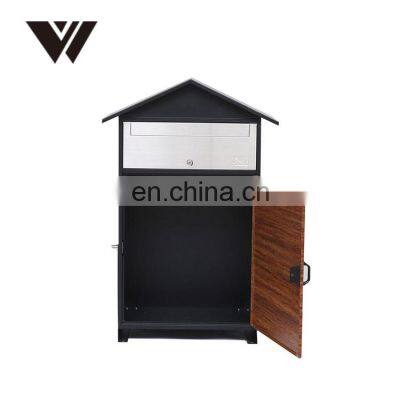 Home Outdoor Package Galvanized Steel Large Smart Parcel Delivery Mailbox Drop Post Mail Letter Box